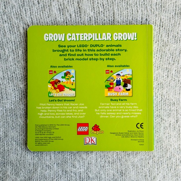 Lego Grow Caterpillar Grow ❕🐛 Baby Board Book - Picture 6 of 6